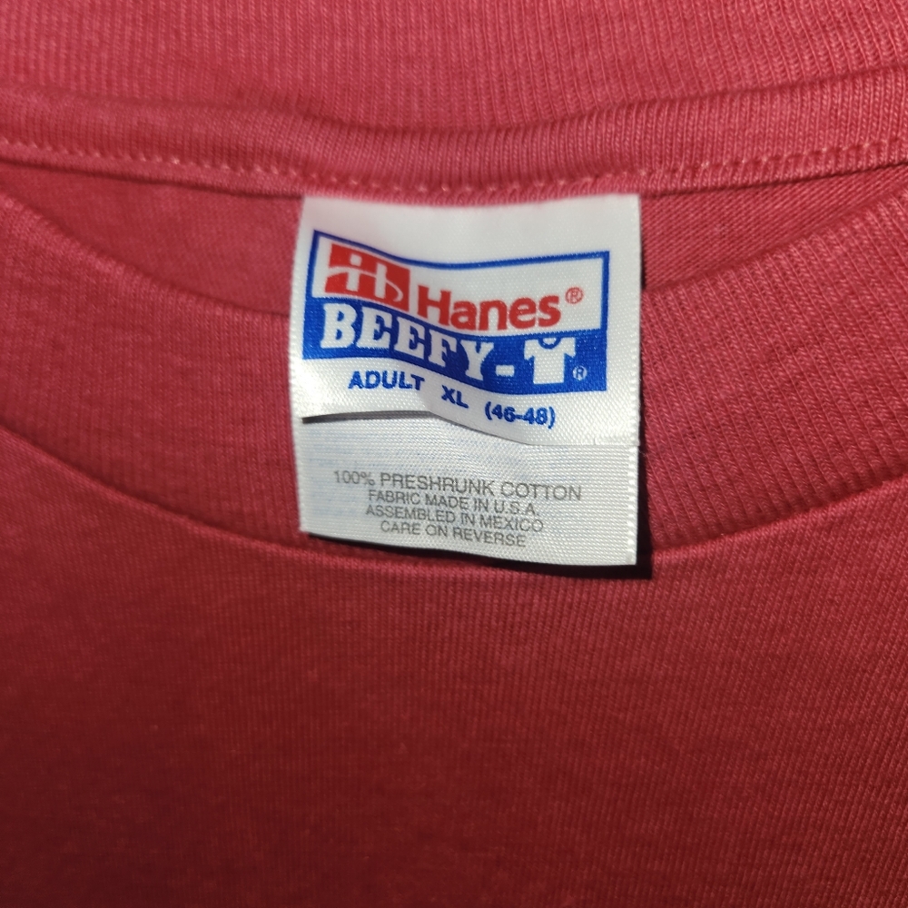 XL, Hanes, Coral Men's Shirt - Picture 2 of 3